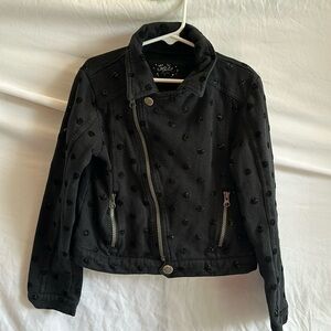 Girls justice asymmetrical zip jacket w/glitter dots. 10. Make a bundle & Save!